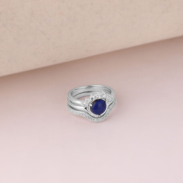 Twilight Glam Silver Ring,,hi-res image number null