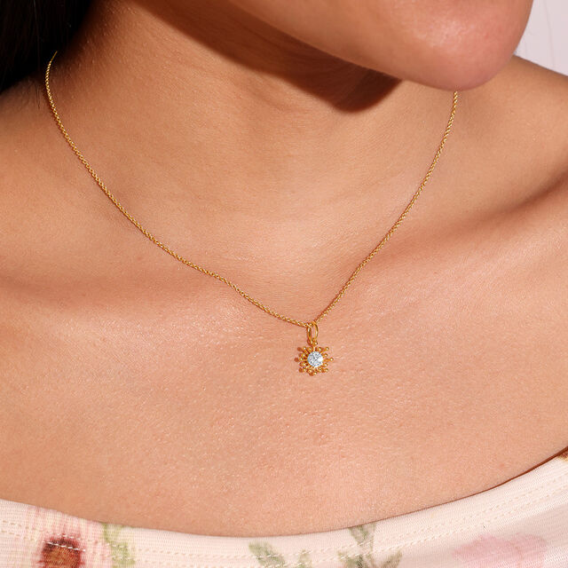 Filigree Blossom Diamond Pendant,,hi-res image number null