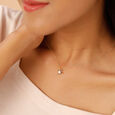 Sparkling Reflections Solitaire Necklace,,hi-res view 2