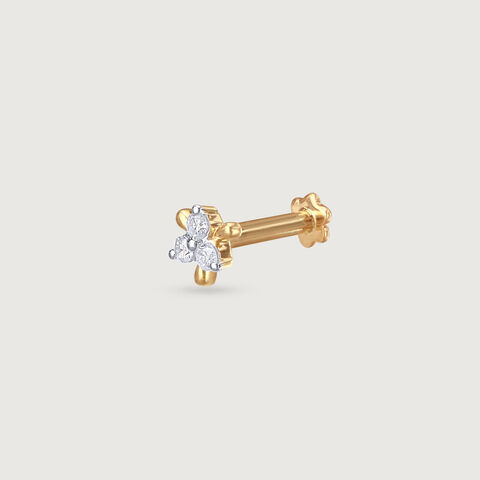 Twinkle Bloom Diamond Nose Pin