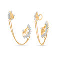 14kt Yellow Gold Charmed Ear Cuff,,hi-res view 2