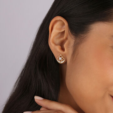 Galaxy's Twin 14Kt Diamond Stud Earrings