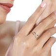 14KT Yellow Gold Disjointed Charm Diamond Ring,,hi-res view 3