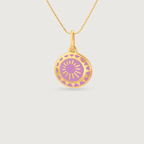 Radiant Dusk Gold Pendant