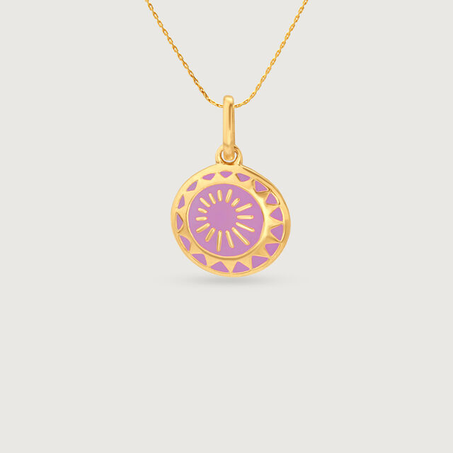 Radiant Dusk Gold Pendant,,hi-res image number null