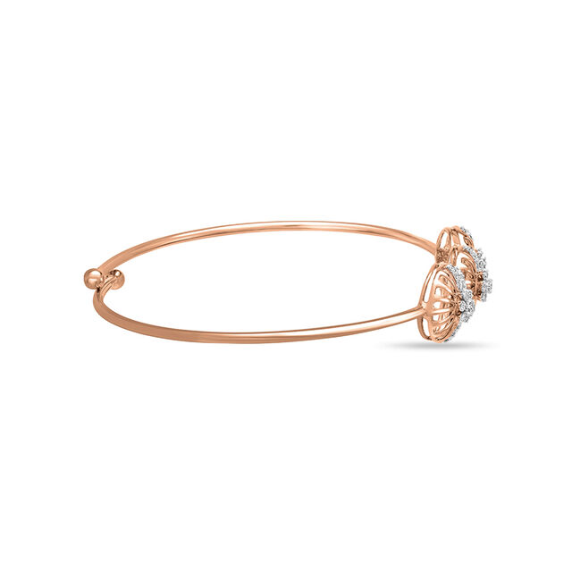 14 KT Imperial Rose Gold Diamond Bangle,,hi-res view 2