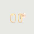 Modern Edge Diamond Stud Earrings,,hi-res view 4