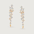 Trailing Stars 14KT Diamond Drop Earrings,,hi-res view 4