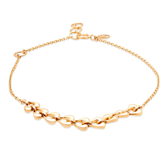 14KT Yellow Gold Tender Hearts Bracelet,,hi-res image number null