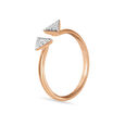18kt Rose Gold Triangular Ring,,hi-res view 1