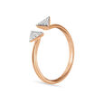 18KT Rose Gold Triangular Ring,,hi-res view 1