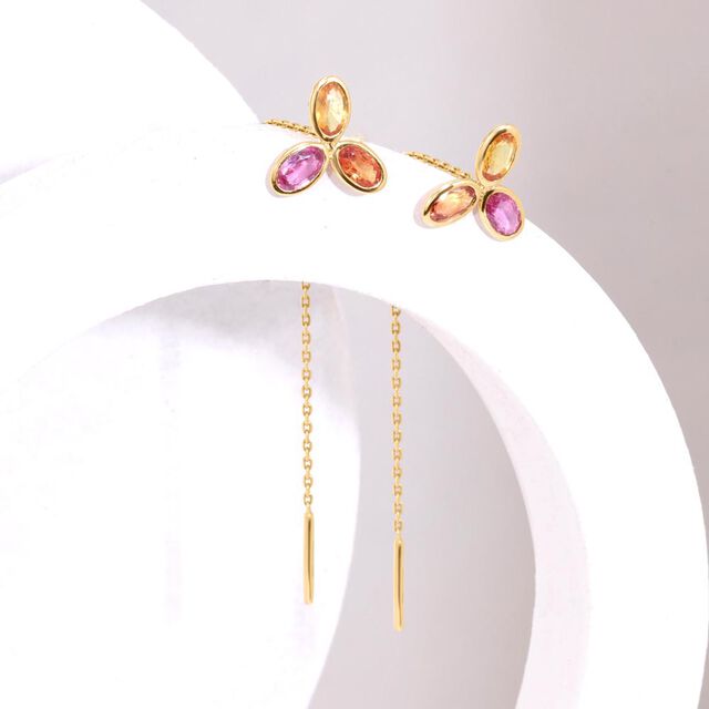 Twinkle Trail Sapphire Drop Earrings,,hi-res image number null