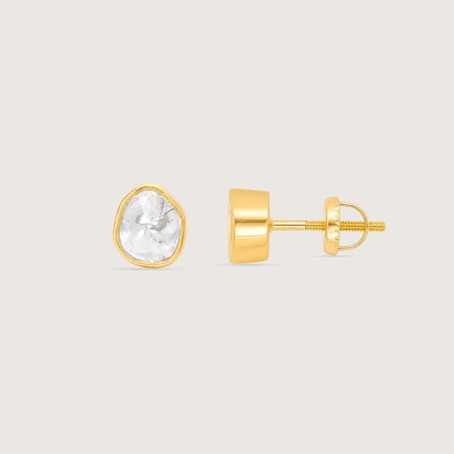 Pure Gleam Polki Stud Earrings,,hi-res image number null