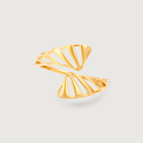 Twisted Radiant Gold Ring