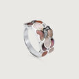 Mother of Pearl Blossom Silver Ring,,hi-res view 4