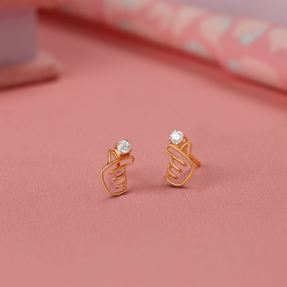 Korean outlet gold earrings