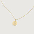 Layered Disc Gold Pendant,,hi-res view 5