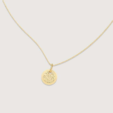 Layered Disc Gold Pendant
