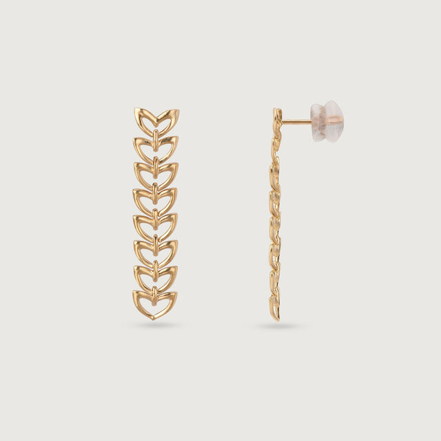 Ripples of Love 14KT Yellow Gold Drop Earrings,,hi-res image number null