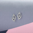 Sparkling Dazzling Silver Stud Earrings,,hi-res view 1