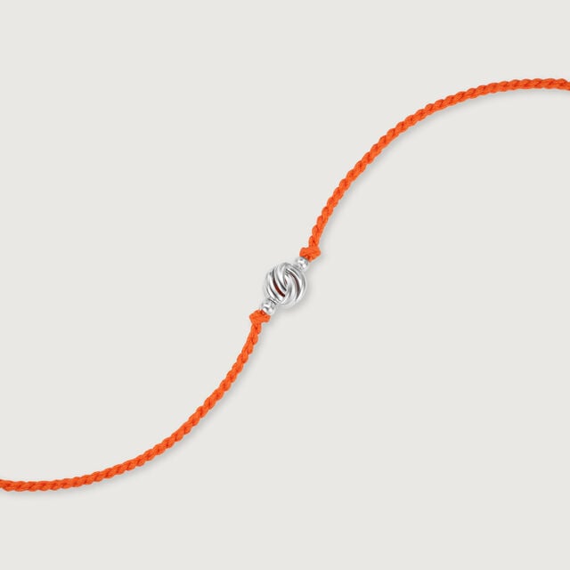 Eternal Knot Silver Rakhi,,hi-res image number null