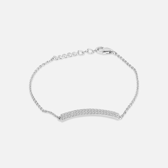 Shimmering Bar Silver Bracelet,,hi-res image number null