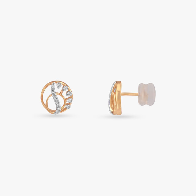 Blooming Grace Diamond Stud Earrings,,hi-res image number null