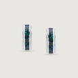 Ethereal Shine Silver Hoop Earrings,,hi-res view 4
