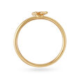 Letter X 14KT Yellow Gold Initial Ring,,hi-res view 3