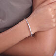 Subtle Spark Silver Bangle,,hi-res view 2