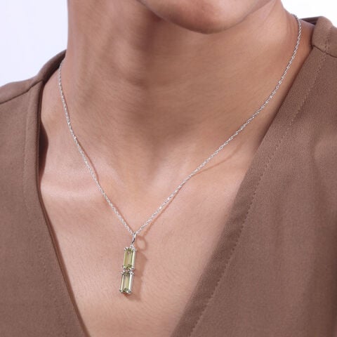 Radiant Charm Silver Necklace