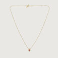 Vibrant Sleek Ruby Gold Necklace,,hi-res view 4