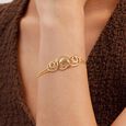 Twisty Chic Gold Bracelet,,hi-res view 2