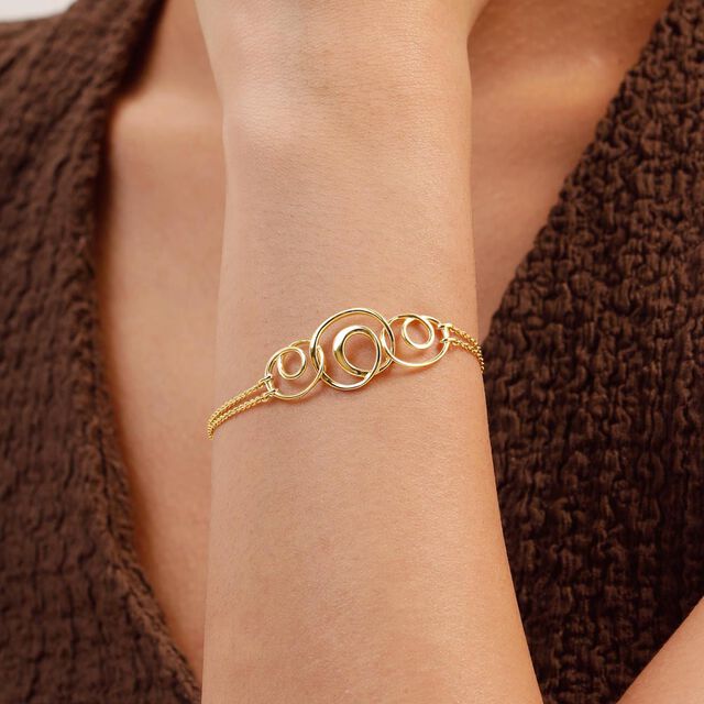 Twisty Chic Gold Bracelet,,hi-res image number null