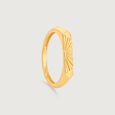 Radiant Minimal Gold Ring,,hi-res view 3