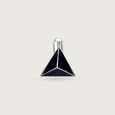 Sleek Pyramid Silver Cufflinks,,hi-res view 3