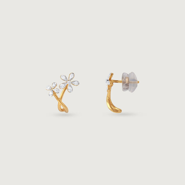 Springtime Sparkle Diamond Hoop Earrings,,hi-res image number null