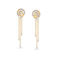14kt Yellow-White Gold Drop Earrings For The Chic Mia Woman,,hi-res view 1