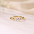 Orbit Sparkle Gold & Diamond Finger Ring,,hi-res view 1