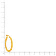 22 KT Yellow Gold Stylish Classy Hoop Earrings,,hi-res view 5