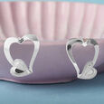 Sculpted Heartbeat Silver Stud Earrings,,hi-res view 1