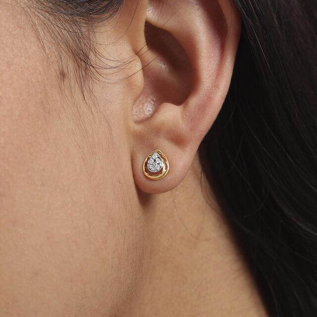 Drip Pop Diamond Stud Earrings,,hi-res image number null