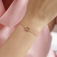 Sleek Geometric Gold Bracelet,,hi-res view 2