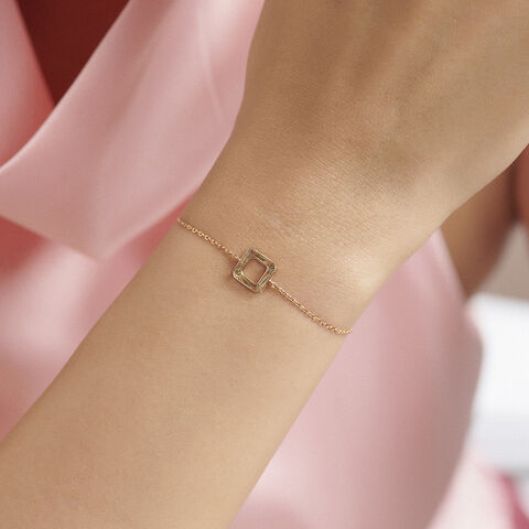 Sleek Geometric Gold Bracelet