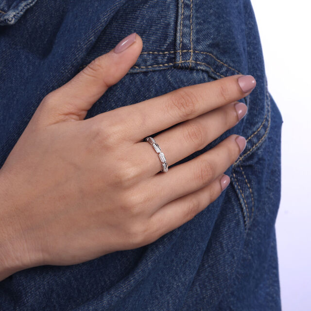 Gleam Link Silver Ring,,hi-res image number null