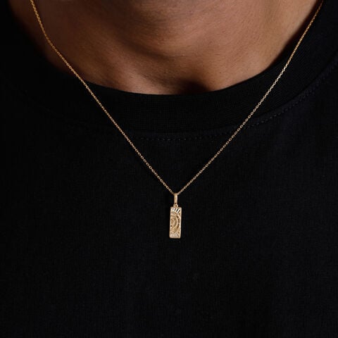Intricate Radiant Gold Pendant