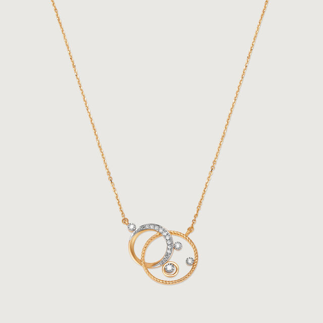 Cosmic Whirl 14KT Diamond Necklace,,hi-res image number null