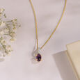 Mystical Charm Amethyst & Diamond Pendant,,hi-res view 1