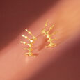 Bold Geometric Gold Stud Earrings,,hi-res view 1
