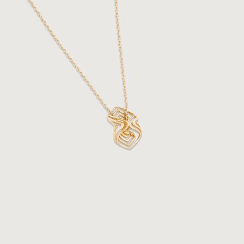 Arcade Elegance Gold Pendant